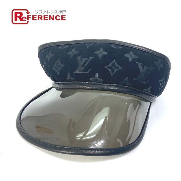 Louis Vuitton Monogram Nylon Sun Visor Hat Black - Picture 1 of 9